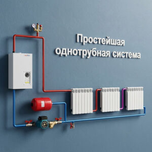 система отопления однотрубная