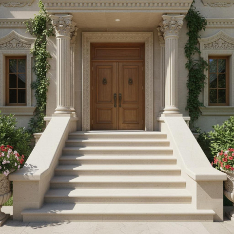 Ступеньки из Дагестанского доломита Ступеньки из Дагестанского доломита