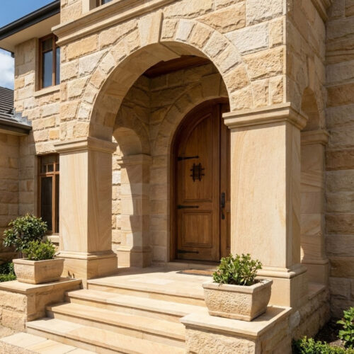 Ступени из  Дагестанского песчаника