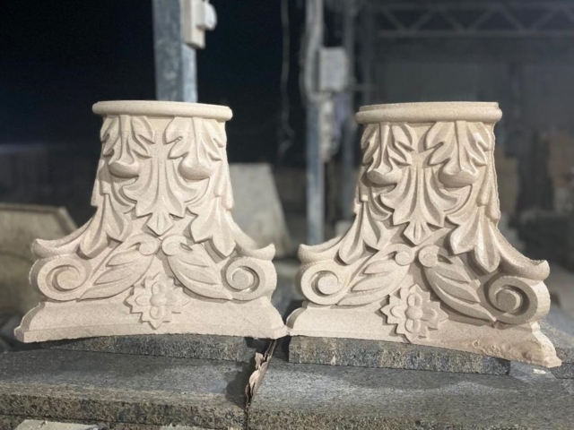 Капитель из дагестанского камня Капитель из камня