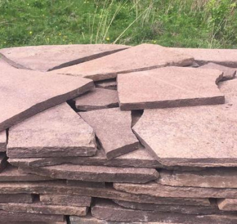 Лемезит бордовый Камень плитняк