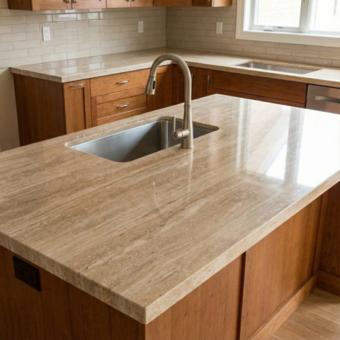 Изготовление и установка столешниц и подоконников из дагестанского камня