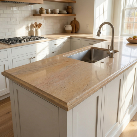 Изготовление и установка столешниц и подоконников из дагестанского камня