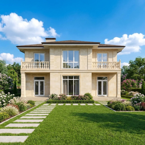 Фасады из песчаника