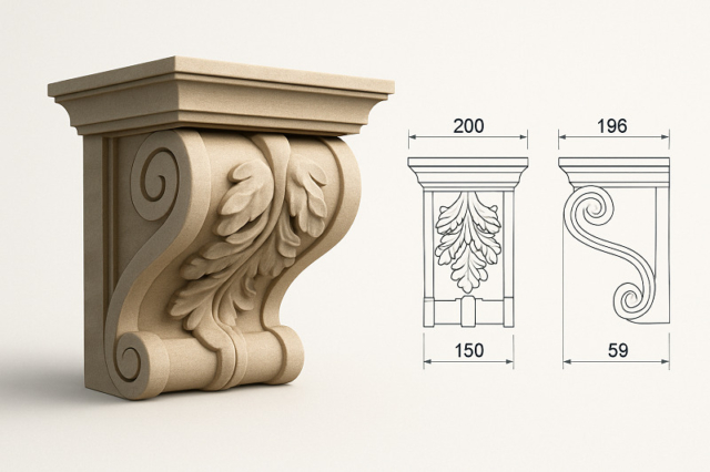 Модильоны (кронштейны) из дагестанского камня